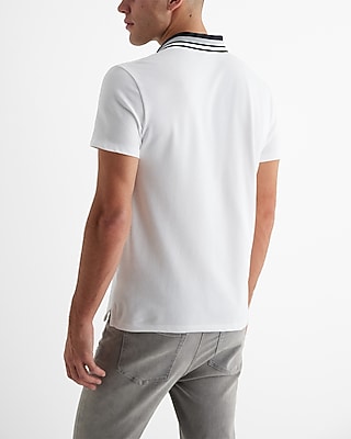 Tipped X-Logo Luxe Pique Polo