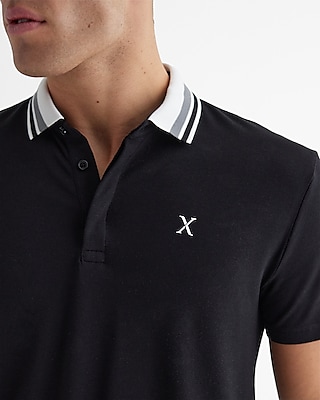 Tipped X-Logo Luxe Pique Polo