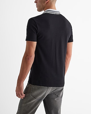 Tipped X-Logo Luxe Pique Polo