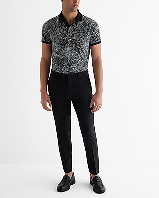 Abstract Printed Perfect Pima Cotton Polo