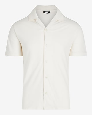 Solid Luxe Pique Button Down Polo
