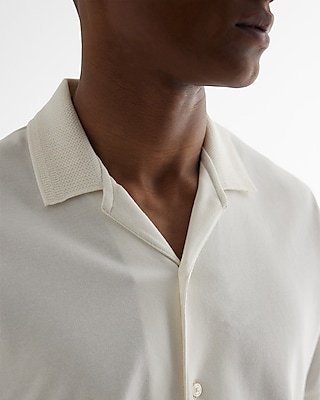 Solid Luxe Pique Button Down Polo