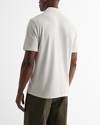 Solid Luxe Pique Button Down Polo