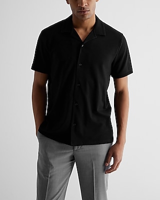 Solid Luxe Pique Button Down Polo