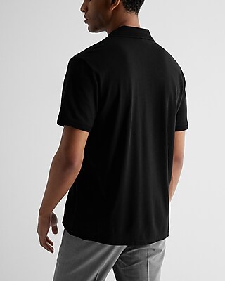 Solid Luxe Pique Button Down Polo