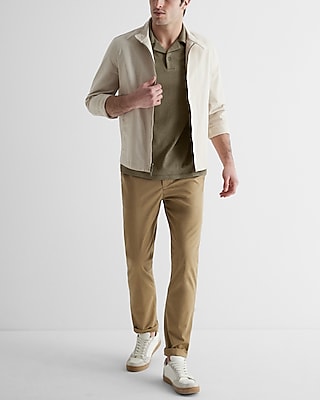 Relaxed Geo Print Jacquard Polo