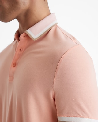 Tipped Luxe Pique Polo