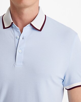 Tipped Luxe Pique Polo