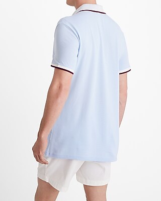 Tipped Luxe Pique Polo