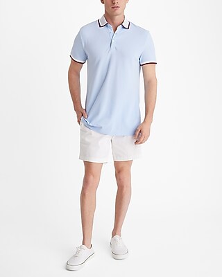 Tipped Luxe Pique Polo