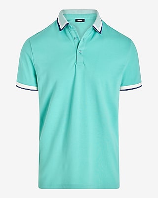 Tipped Luxe Pique Polo