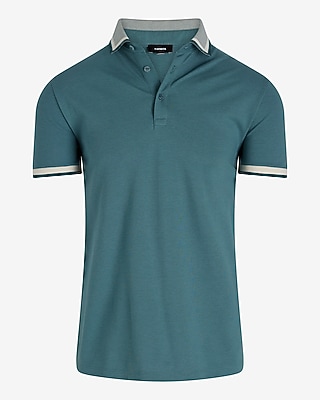 Tipped Luxe Pique Polo