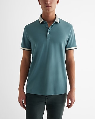 Tipped Luxe Pique Polo