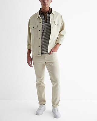 Geo Print Cotton Jacquard Polo