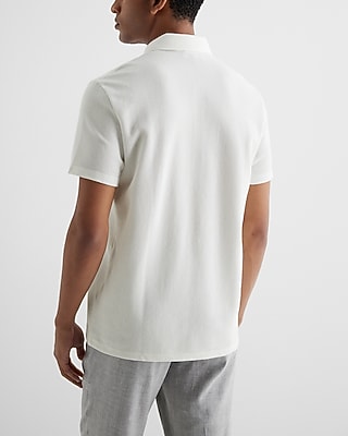 Striped Jacquard Cotton-Blend Polo