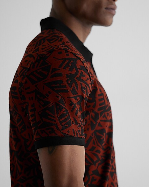Louis Vuitton Red Cotton Pique Short Sleeve Polo T-Shirt M