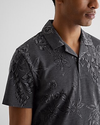 Relaxed Floral Luxe Pique Polo