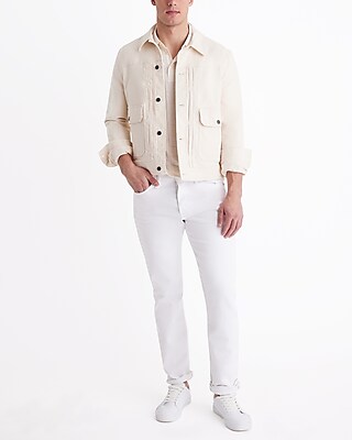 Textured Geo Cotton-Blend Jacquard Polo
