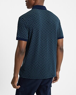 Geo Jacquard Short Sleeve Polo