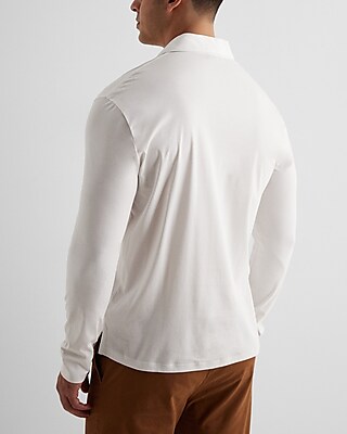 Cotton Long Sleeve Polo