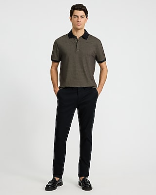 Geo Print Luxe Pique Polo