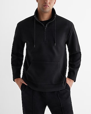 Quarter Zip Drawstring Sweatshirt