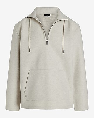 Quarter Zip Drawstring Sweatshirt