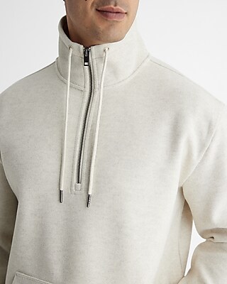 Quarter Zip Drawstring Sweatshirt