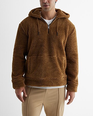 Men's Brown Hoodies & Sweatshirts - Express