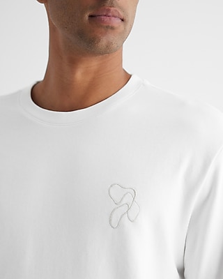 Embroidered Knot Graphic Long Sleeve Crew Neck T-Shirt