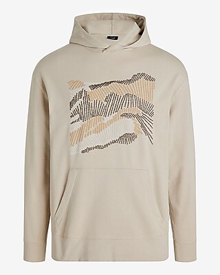 Embroidered Abstract Graphic Hoodie