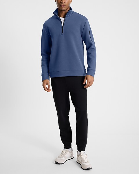 Cotton-blend Quarter Zip Sweatshirt | Express Cotton-blend Quarter Zip Sweatshirt | Express