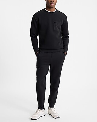 Zip Pocket Crew Neck Sweatshirt | Express