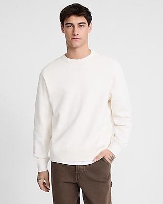 Loose Brushed Fleece Crew Neck Sweatshirt