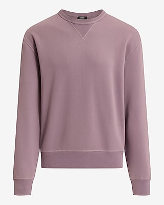 Loose Brushed Fleece Crew Neck Sweatshirt