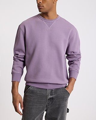 Loose Brushed Fleece Crew Neck Sweatshirt