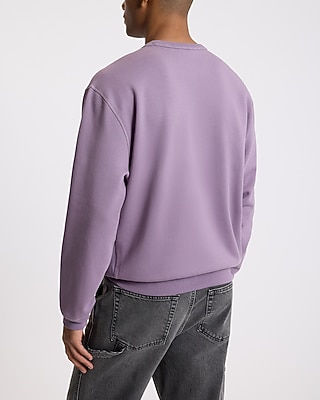Loose Brushed Fleece Crew Neck Sweatshirt