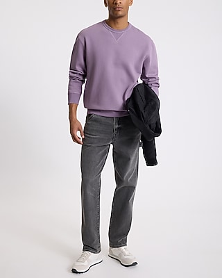 Loose Brushed Fleece Crew Neck Sweatshirt
