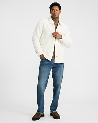 Sherpa Button Front Barn Jacket