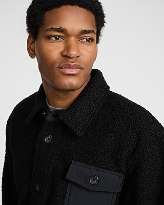 Sherpa Button Front Barn Jacket