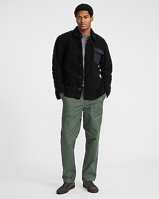 Sherpa Button Front Barn Jacket