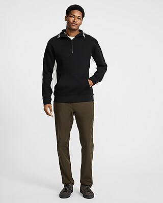 Color Block Quarter Zip Bungee Hoodie