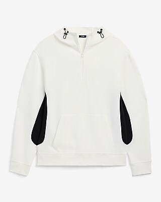 Color Block Quarter Zip Bungee Hoodie