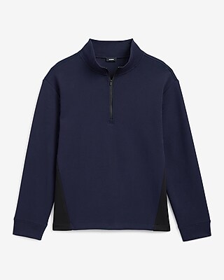 Colorblock Quarter Zip Sweatshirt
