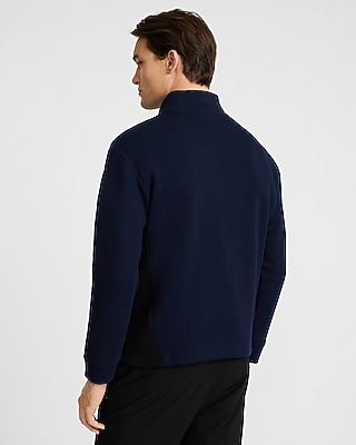 Colorblock Quarter Zip Sweatshirt