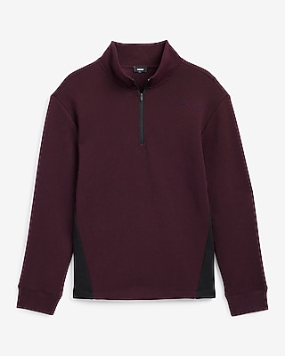 Colorblock Quarter Zip Sweatshirt