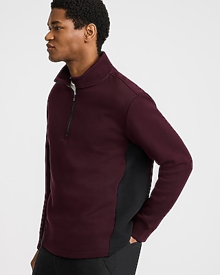 Colorblock Quarter Zip Sweatshirt
