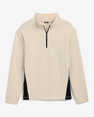 Color Block Quarter Zip Sweatshirt