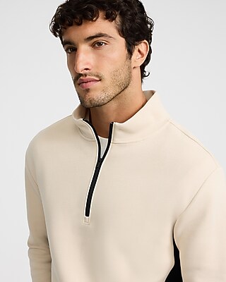 Color Block Quarter Zip Sweatshirt
