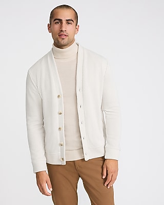 Dip Dye Gradient Ribbed V-neck Cardigan | Express